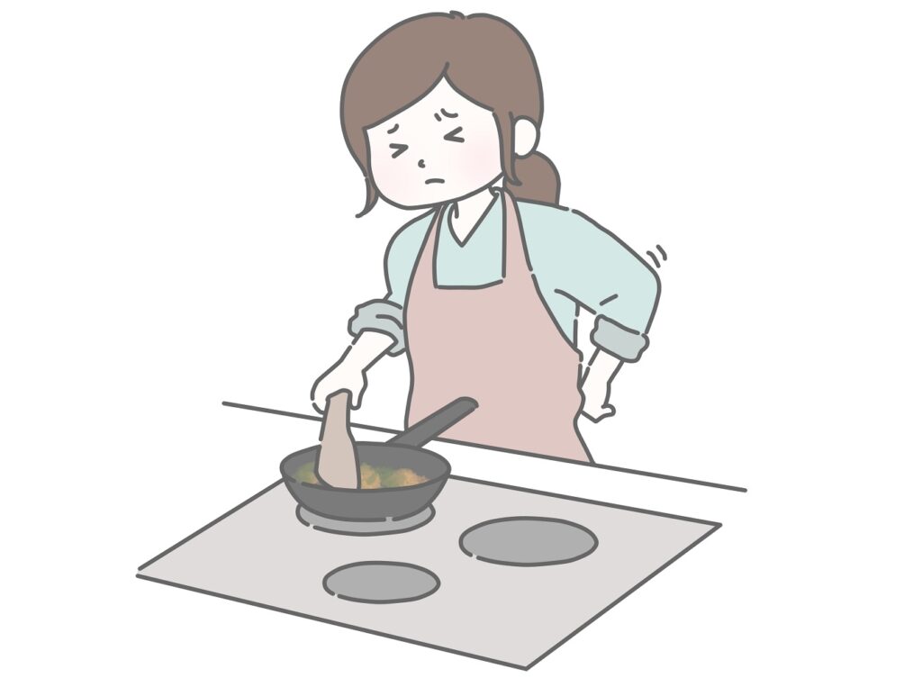 腰痛のリスクが高くなる