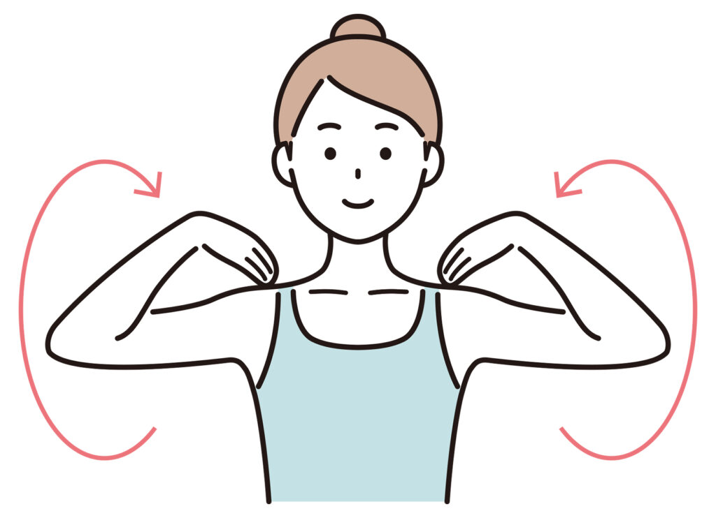 肩回しストレッチ