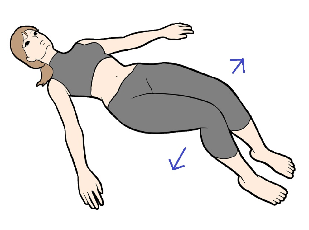 腰まわりのストレッチ