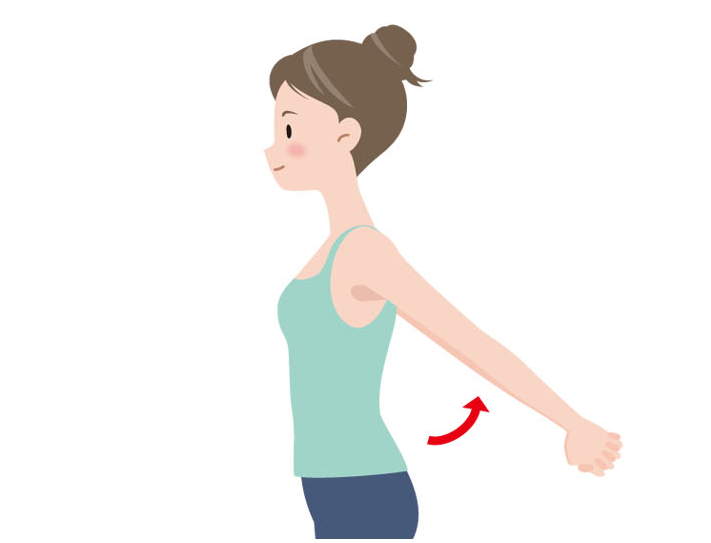 胸を開くストレッチ