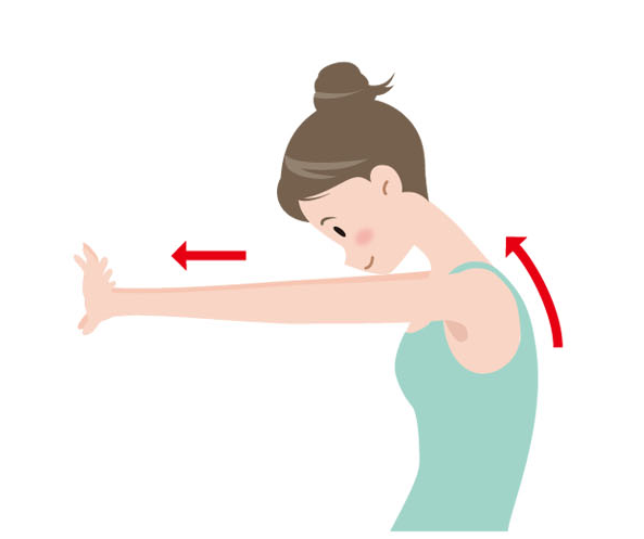 背中ストレッチ