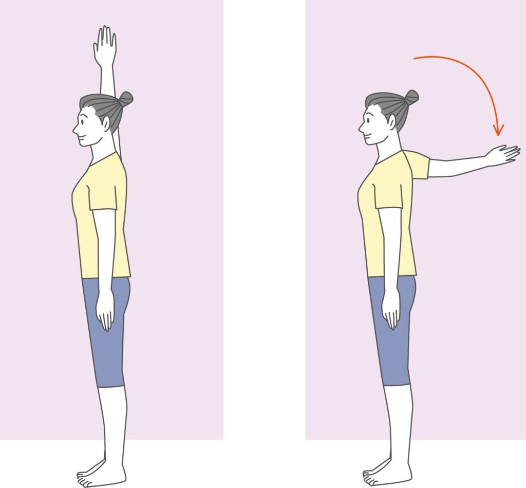 胸を開くストレッチ